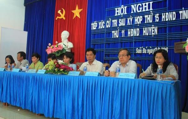Đại biểu HĐND 2 cấp tiếp xúc cử tri 